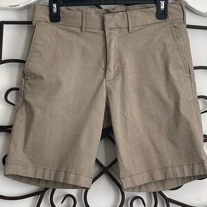 EUC NORDSTROM SLIM FIT STRETCH SHORTS MARLED TAN/GRAY SIZE 30W